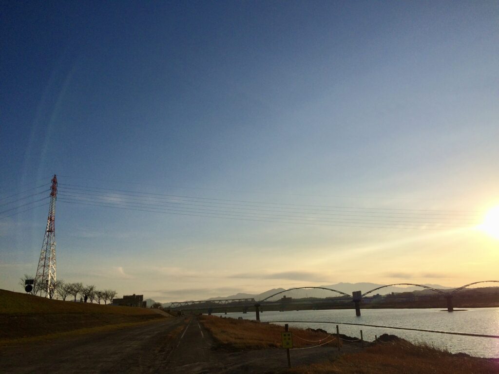 大淀川 河川敷ランニング
