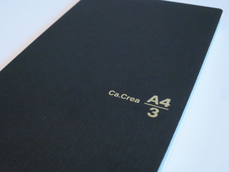 「カ.クリエ」A4×1/3 プレミアムクロス マットブラック　バレットジャーナル トラベラーズノート